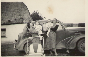 Higgins's Nonie right with Langan Maureen and Peg's twins Mary & Bridie c 1956.